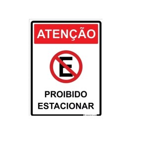 PL ALEP PROIBIDO ESTACIONAR 15X20CM - PS482