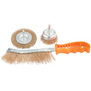 JG ESCOVA DE AÇO CARBONO C/ 3PÇ MTX