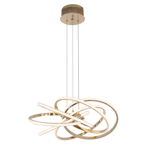 LUSTRE PENDENTE METAL CRISTAL 9X15X150CM