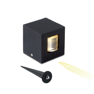 LUMINARIA LED  ESPETO JARDIM PT 3W 6K